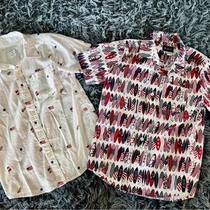 Boys 4th of July/ USA button up tops